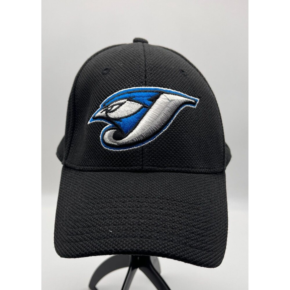 Toronto Blue Jays Ball Cap Hat Black Fitted Size Medium New Era A-Flex MLB